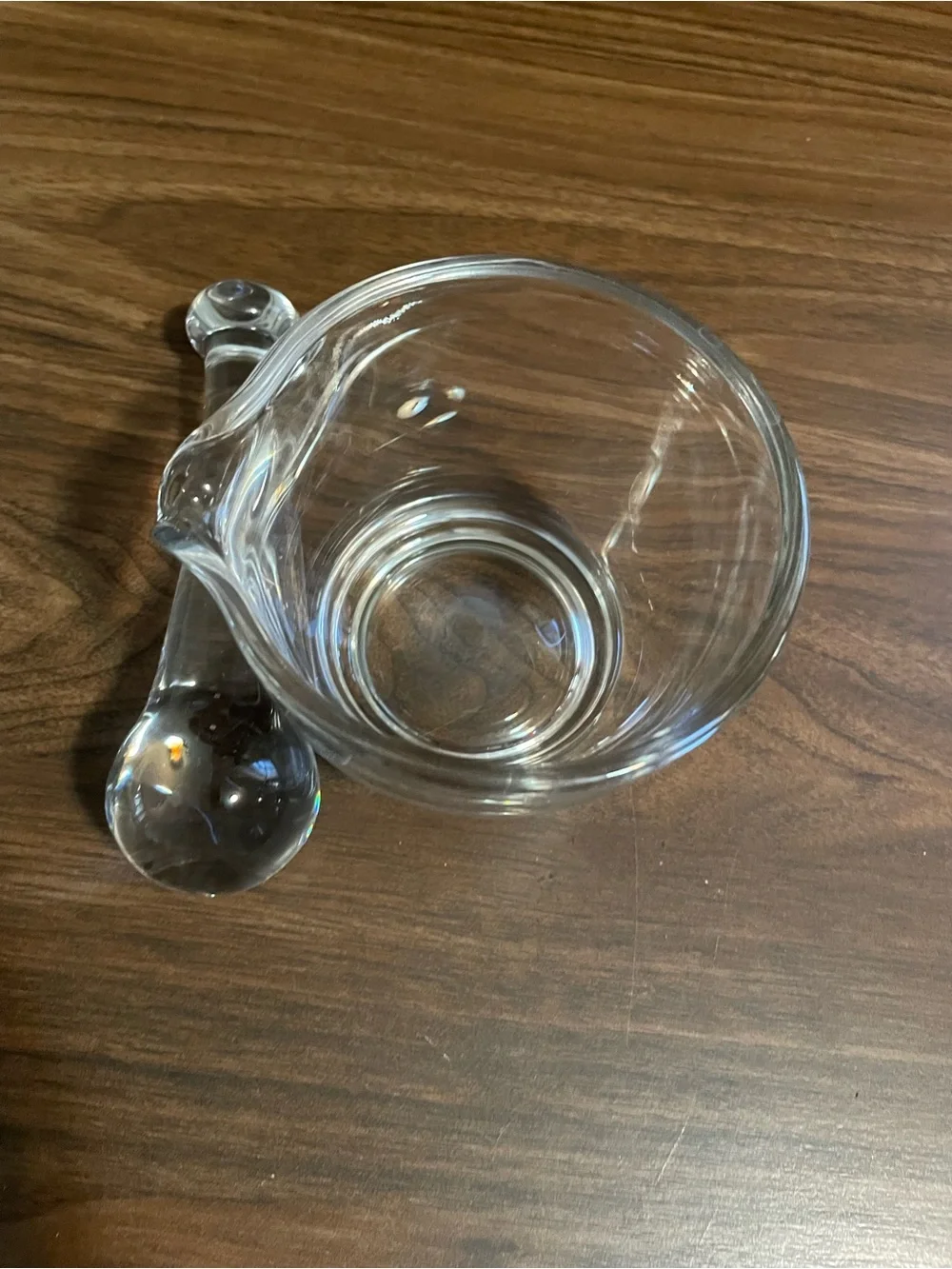 Clear Glass Mortar and Pestle - Transparent Crystal Mixing Bowl and Grinder